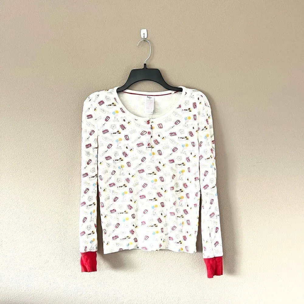 Boden Dog Print Pajama Top